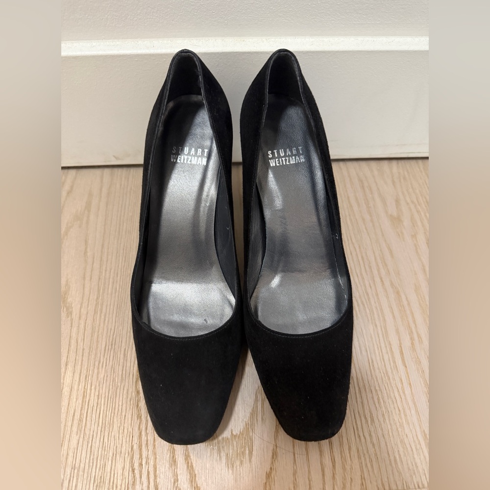 Stuart Weitzman Black Suede Heels